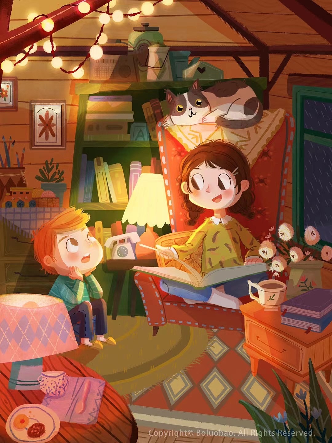 夜晚的练习（图ZMjU4ODk3MDg4） - 儿童插画 - 站酷设计师菠萝包包酱原创素材 - 站酷ZCOOL