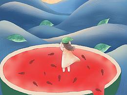 节气插画临摹练习
