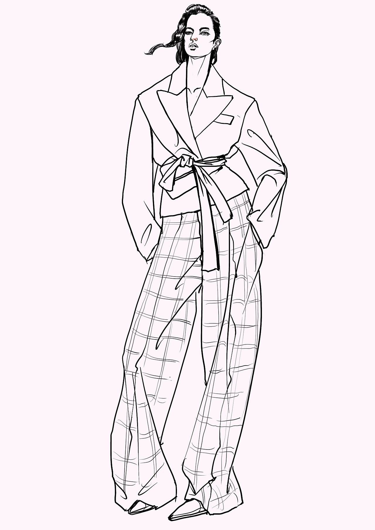 时装效果图|服装|休闲/流行服饰|丫丫呗 - 原创作品 - 站酷 (zcool)