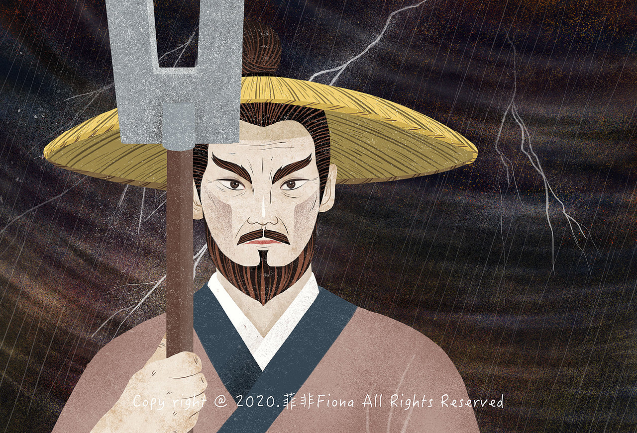 一组中国风插画（五）（图ZMjM4NTIzNzMy） - 商业插画 - 站酷设计师菲非Fiona原创素材 - 站酷ZCOOL