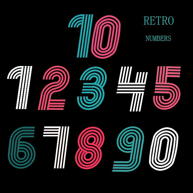 创意数字|平面|字体/字形|设计小蒋_原创作品-站酷(zcool)