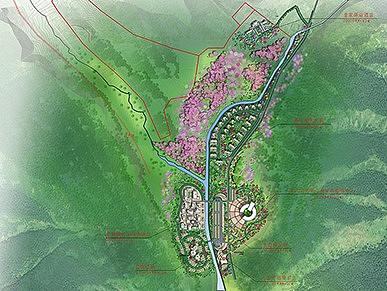 猎苑小镇彩色总平面图（个人主页-ZMjUyNTgwODg=） - 建筑设计 - 站酷设计师崔菲菲原创素材 - 站酷ZCOOL