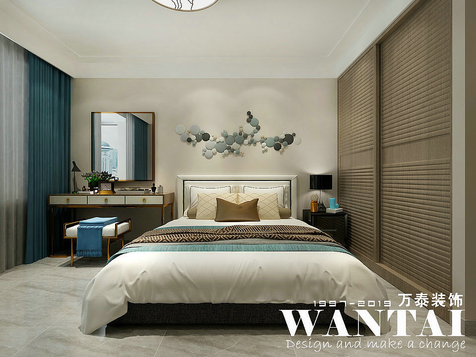 泰安装修 | 泰安乐活小镇150㎡新中式装修风格效果图