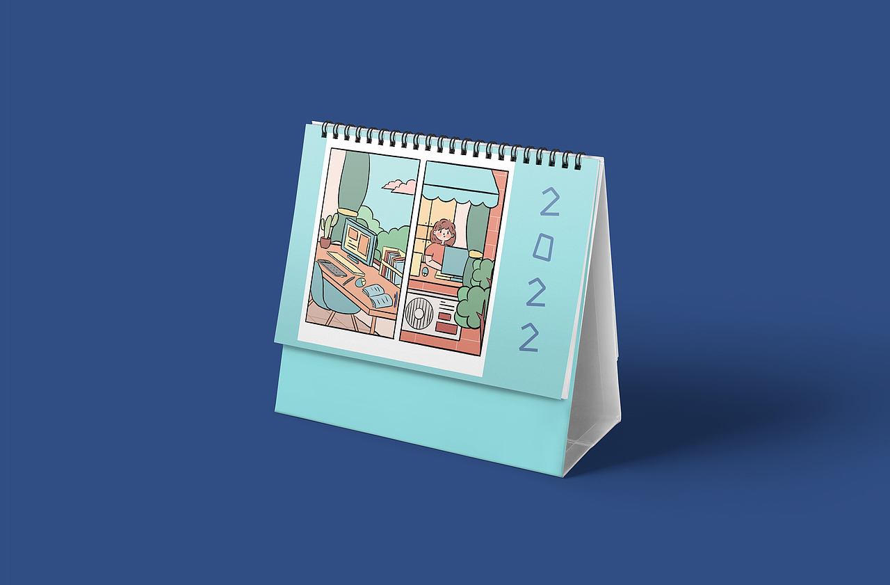 2022年条漫小日历（图ZMjg0MzYxNDE2） - 商业插画 - 站酷设计师没没子啊原创素材 - 站酷ZCOOL