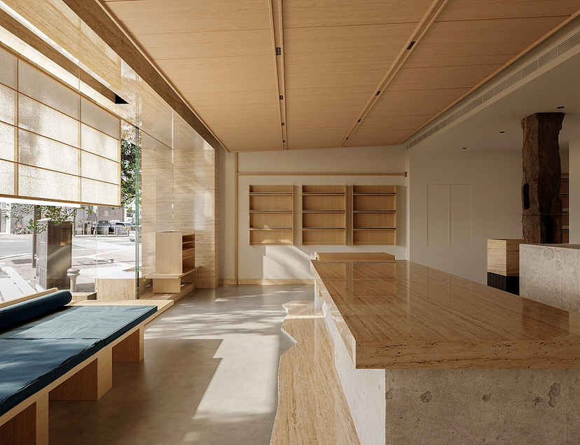 搬砖摸鱼 面包店（图ZMzU0MzMwOTY0） - 酒店餐饮设计 - 站酷设计师效果图明灯丨老严原创素材 - 站酷ZCOOL