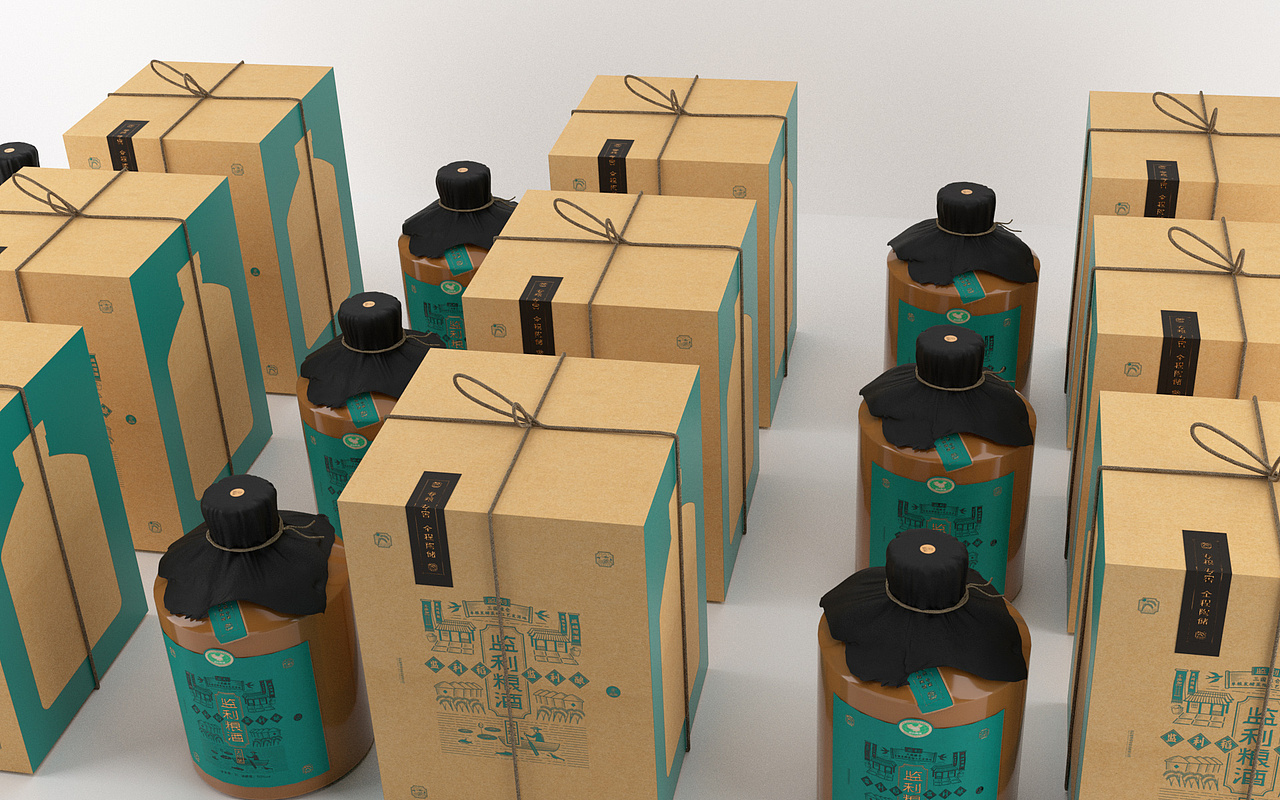 监利粮酒风物装包装设计