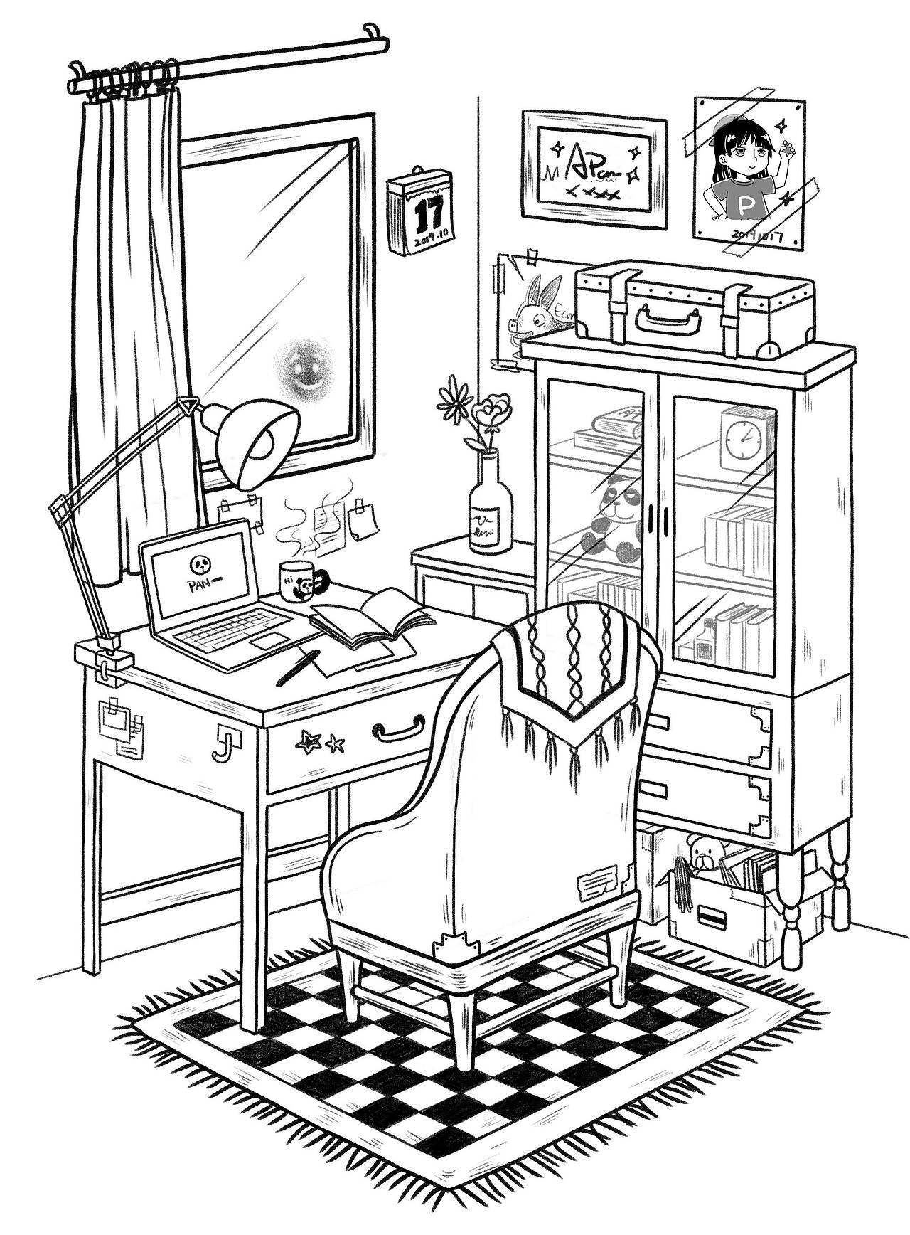 近作（图ZMTg2NzQ3NzI4） - 艺术插画 - 站酷设计师APang存档号原创素材 - 站酷ZCOOL