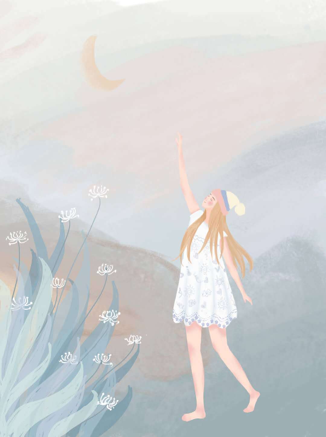 小清新治愈插画