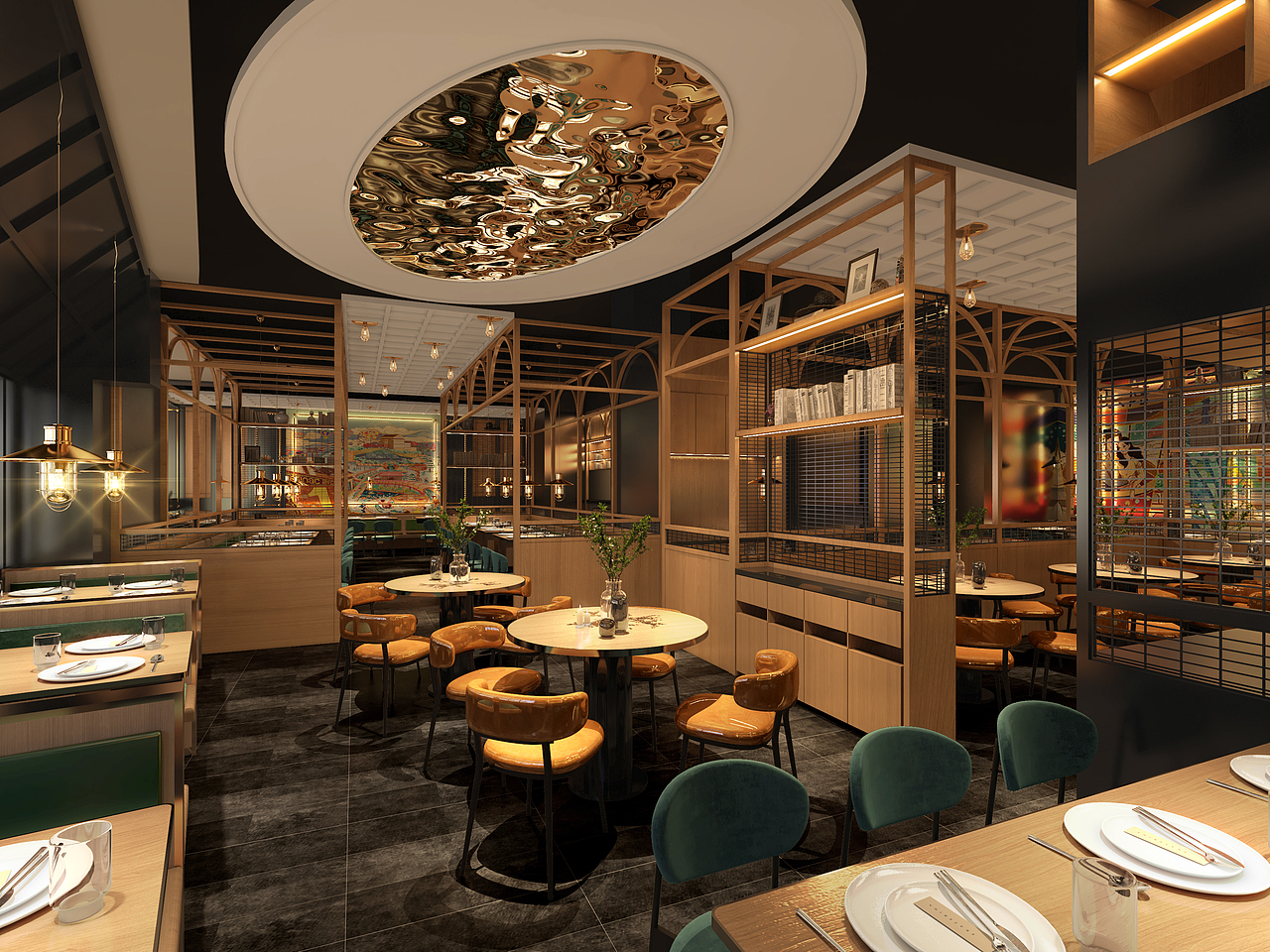 （粤菜餐厅设计）生活@状态（图ZMjkzOTkyNDg4） - 酒店餐饮设计 - 站酷设计师OPU空间设计原创素材 - 站酷ZCOOL