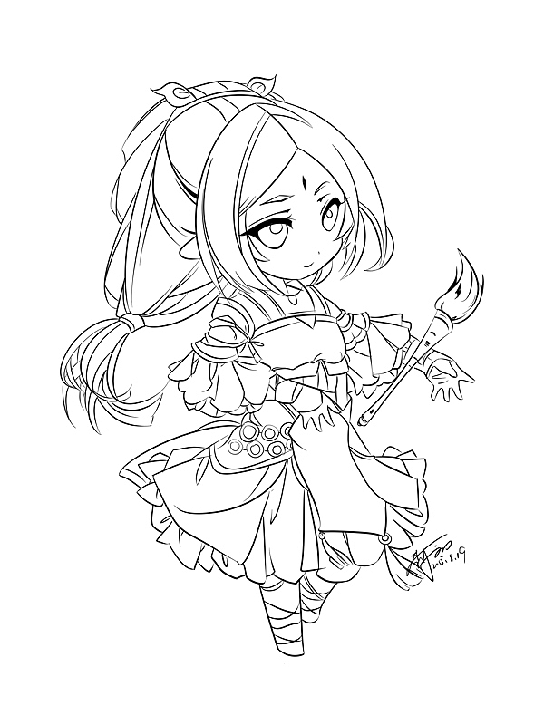 8月每日一涂插画、儿童漫画、Q版人物绘制线稿以及动植物绘画集（图ZMzMxMDE1NjA=） - 新锐潮流插画 - 站酷设计师果心插画设计原创素材 - 站酷ZCOOL