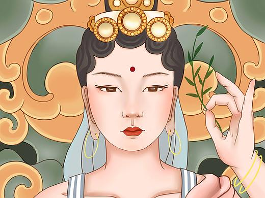 敦煌風(fēng)格（個(gè)人主頁(yè)-ZNDE5NzE5ODA=） - 創(chuàng)作習(xí)作 - 站酷設(shè)計(jì)師ZDF是個(gè)菇?jīng)鲈瓌?chuàng)素材 - 站酷ZCOOL