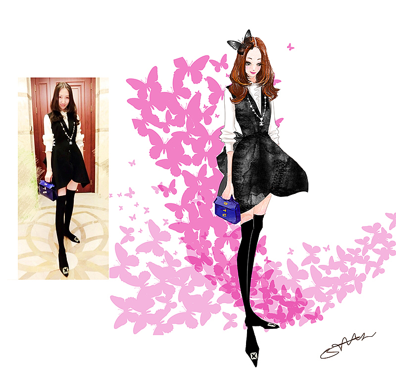 蒙格里安的街拍妹子（图ZMjI2NTAzODA=） - 商业插画 - 站酷设计师二饼子原创素材 - 站酷ZCOOL