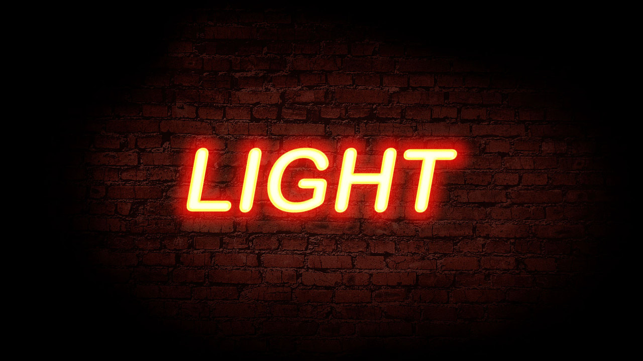 霓虹灯字体 light