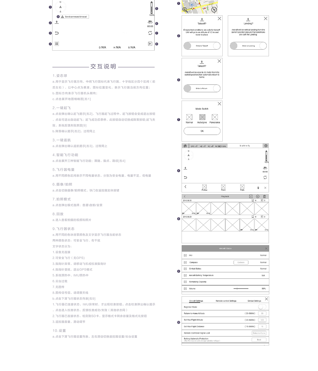 无人机操作系统界面
