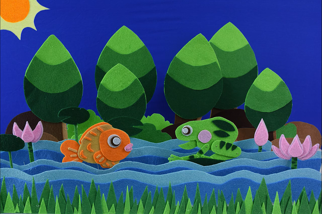 我的大学作品-《鱼牛小故事》定格动画