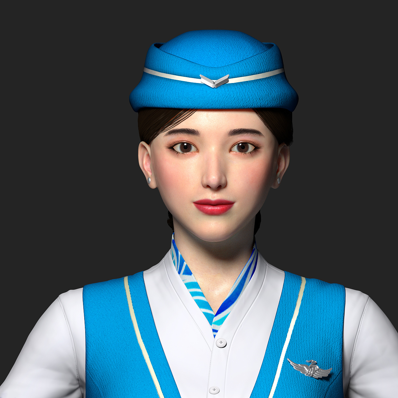 机场虚拟人创作|三维|人物/生物|夜猫屋 - 原创作品 - 站酷 (zcool)