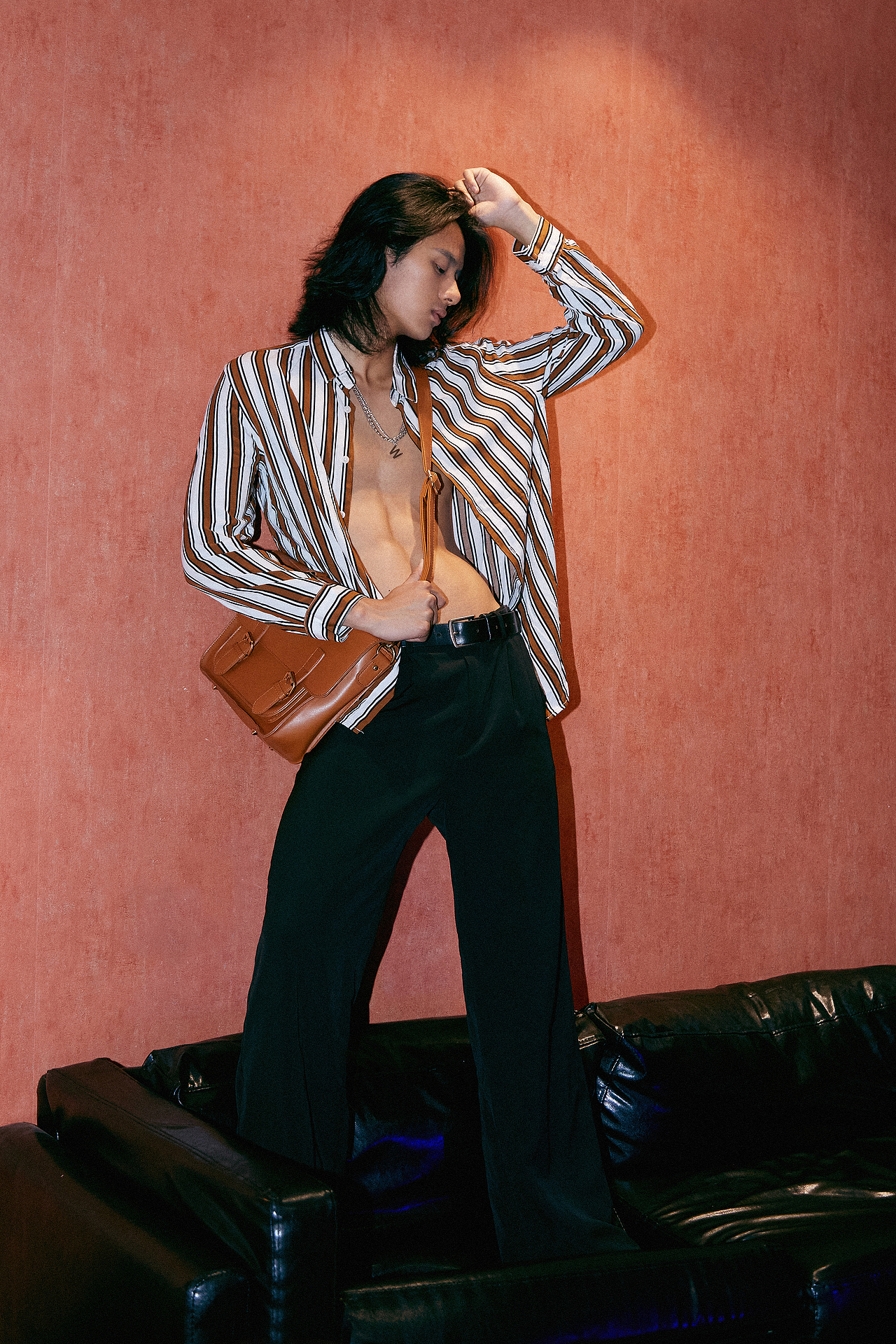 上海时装周结束后的拍摄 