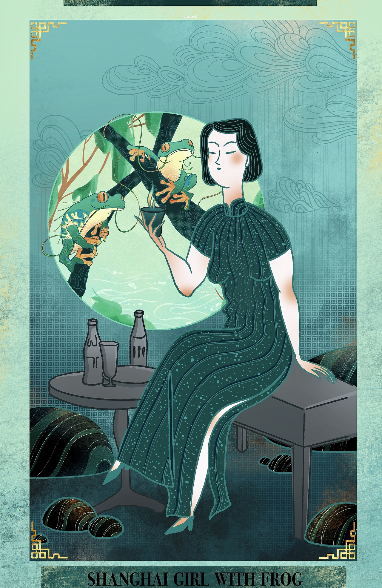 上海女人插畫（圖ZMjE0MjM2NjY0） - 藝術插畫 - 站酷設計師MEspace天植原創(chuàng)素材 - 站酷ZCOOL