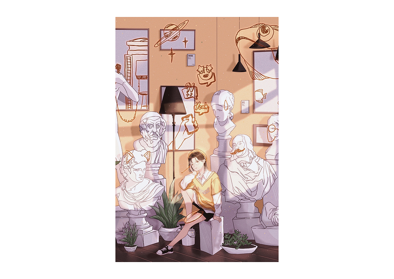 「sparkle*」插画封面（图ZMjc2OTY0NjY0） - 艺术插画 - 站酷设计师岁差原创素材 - 站酷ZCOOL