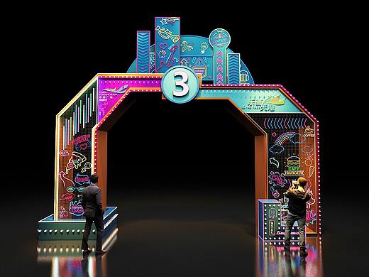 门头效果图设计 3D