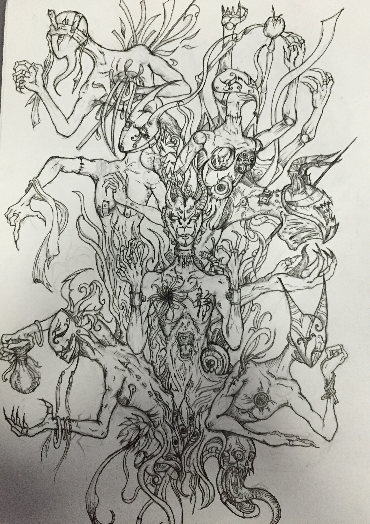 插画习作——七宗罪