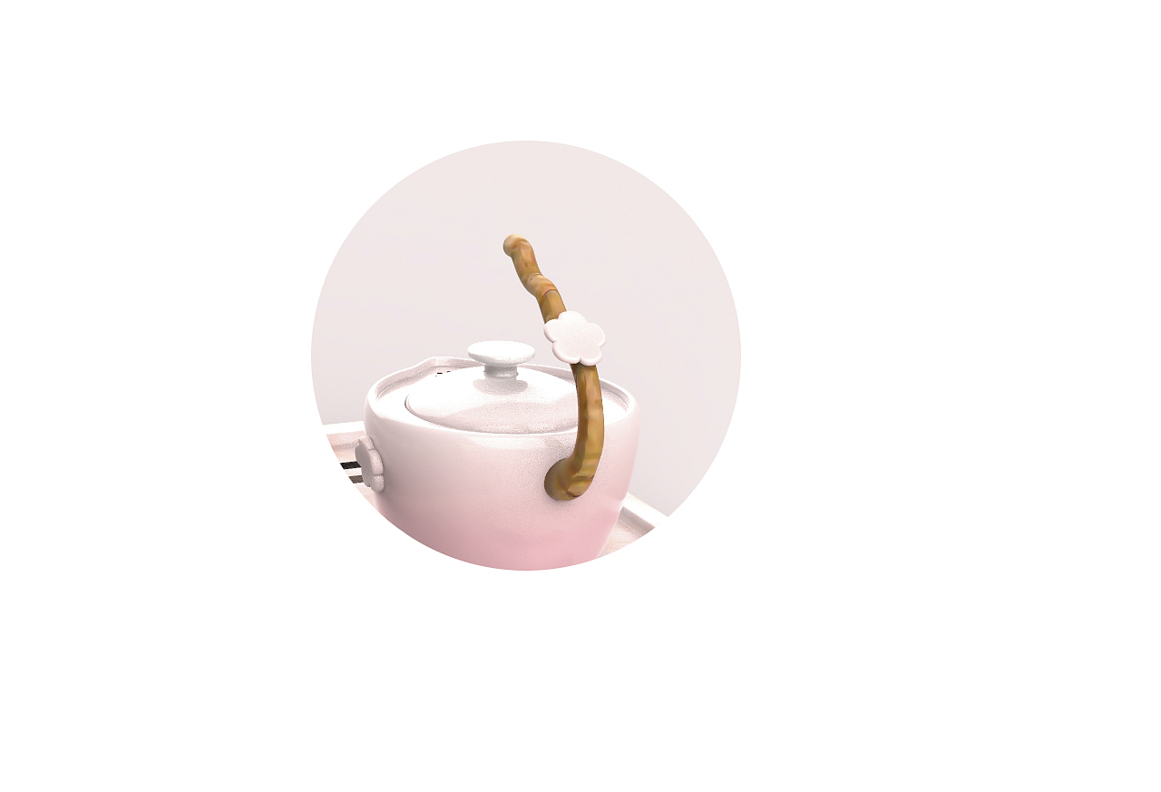 原朴·樱粉系列茶具设计