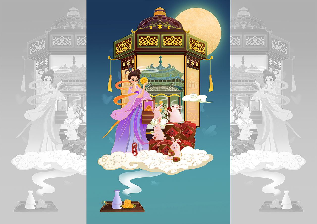 8月国风作品总结（图ZMjcwOTA5Mjky） - 商业插画 - 站酷设计师dawndan88原创素材 - 站酷ZCOOL