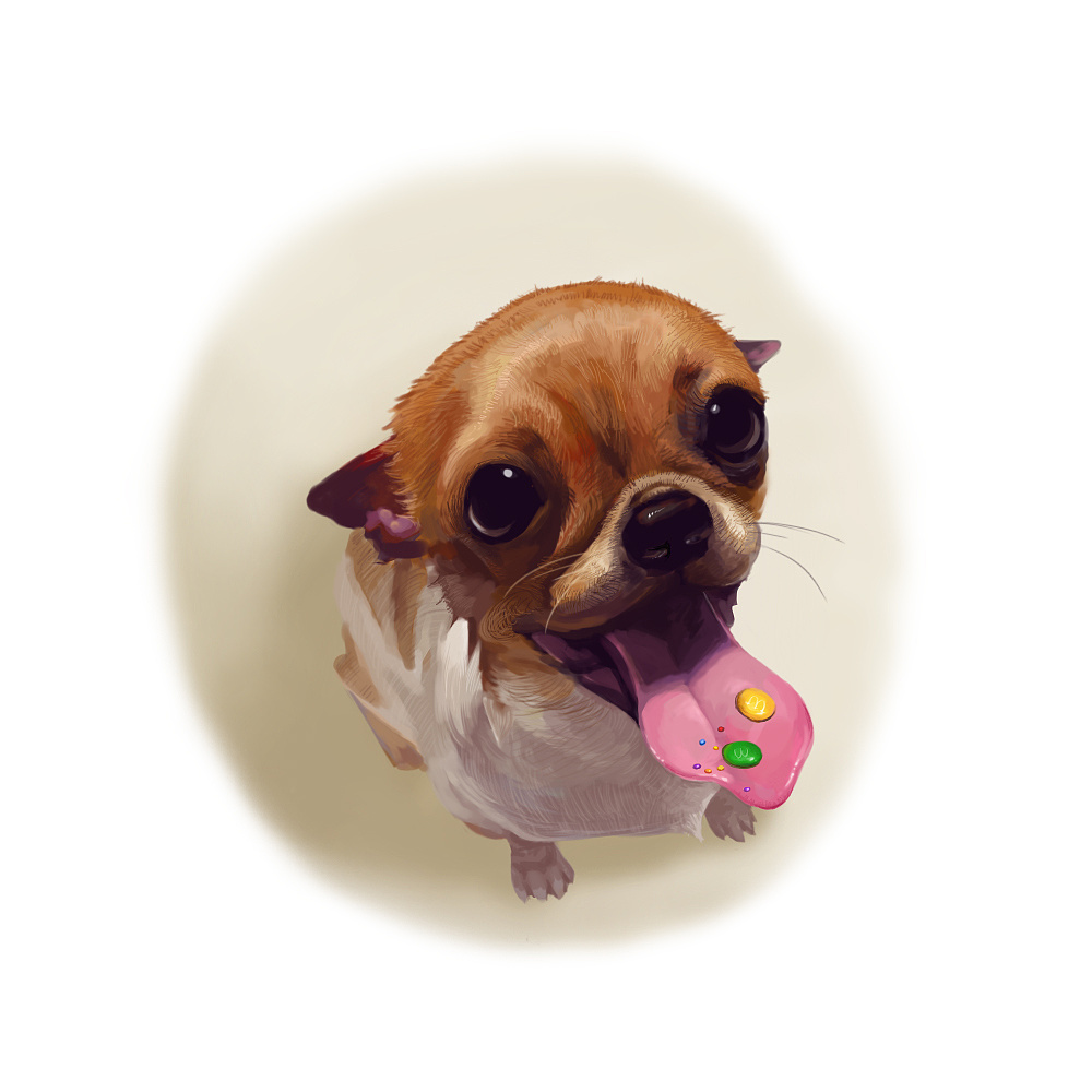 吉娃娃插画 大王