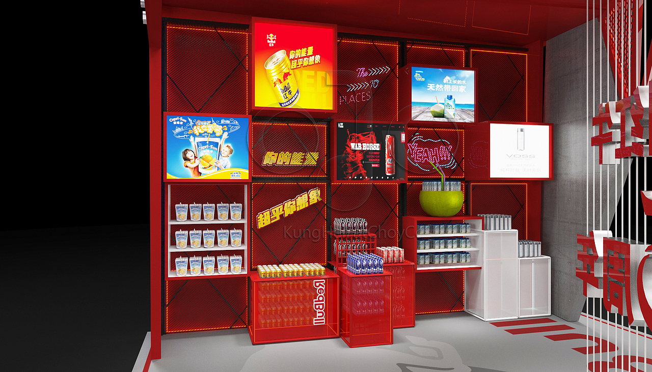 红牛糖酒会展（图ZMjM3MzU0NDc2） - 其他三维 - 站酷设计师KungHeiFatChoy原创素材 - 站酷ZCOOL