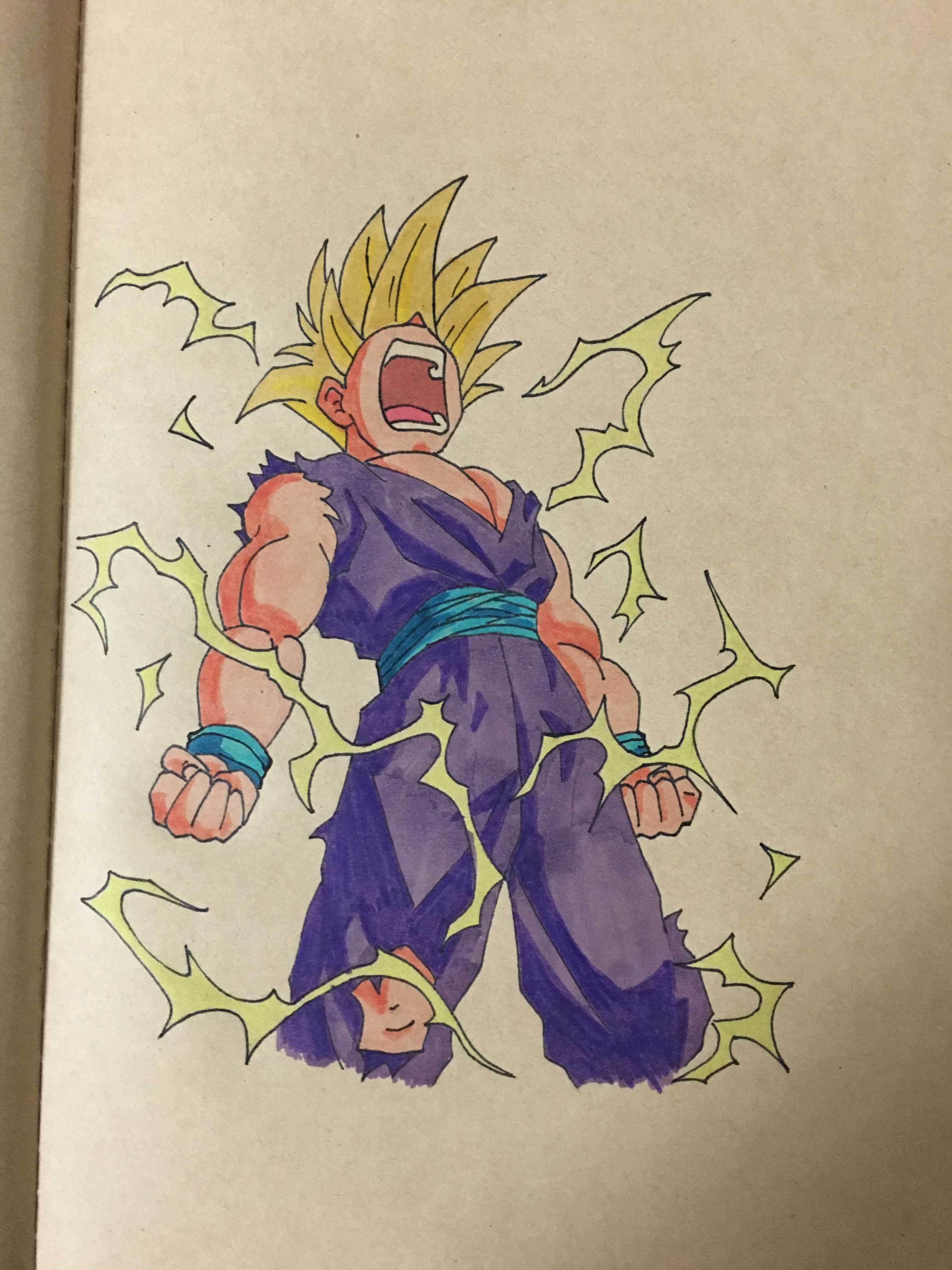 【牛皮纸画】悟饭 平泽唯 琦玉 馆长