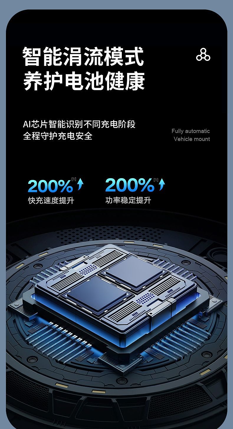 磁吸车载无线充详情页