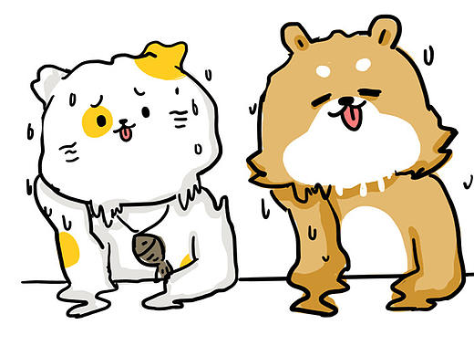 多魚小劇場第五十四話：熱天熱地 熱喵喵喵（個人主頁-ZMjgwMDM5MjQ=） - 短篇/格漫 - 站酷設(shè)計師丑貓多魚原創(chuàng)素材 - 站酷ZCOOL