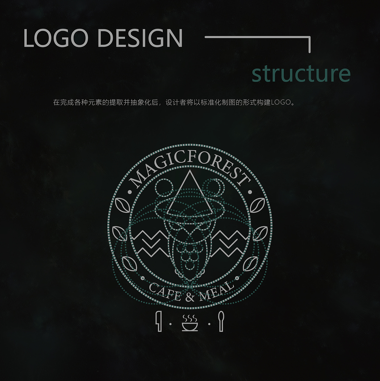 魔法森林logo设计