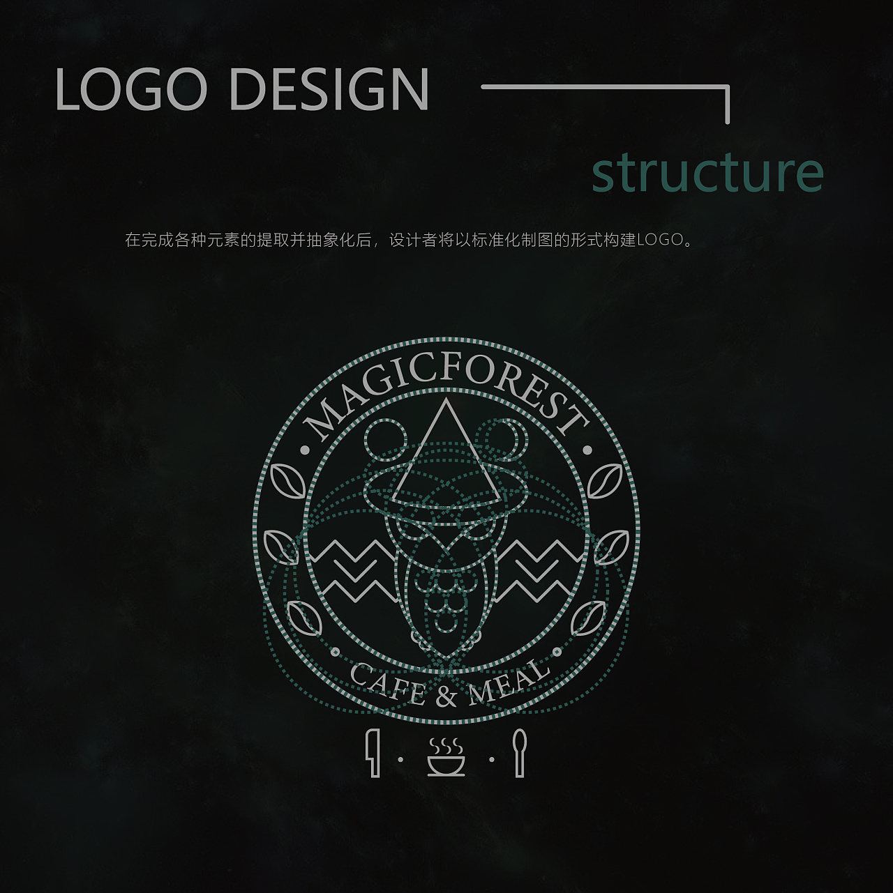 魔法森林logo设计