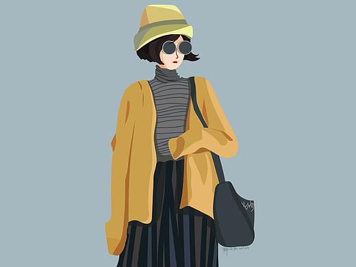 扁平风人物插画