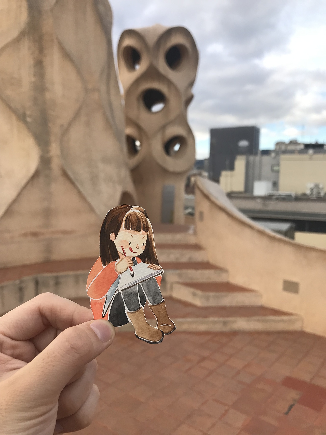 西班牙逛吃之旅边走边画（图ZMTc1Mjk5NjI4） - 创作习作 - 站酷设计师蘑菇piu原创素材 - 站酷ZCOOL