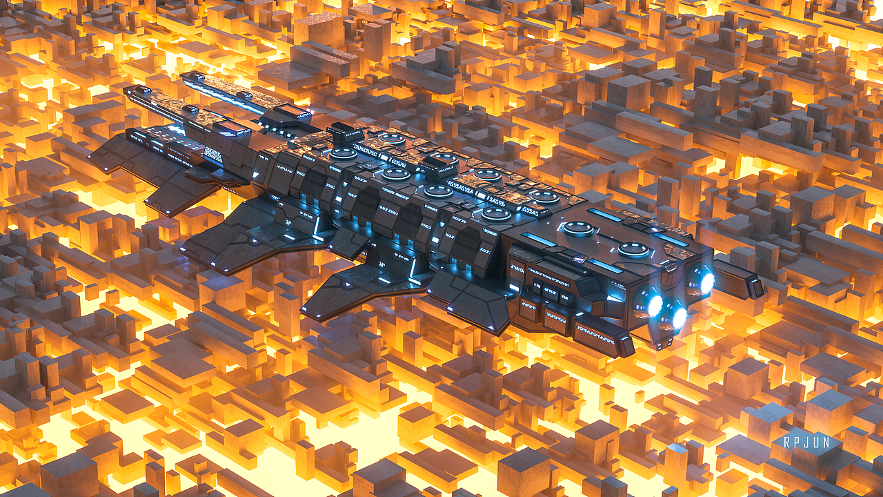 举报4分享原创作品三维场景c4d群星stellaris科幻泰坦星球大战 / 风格