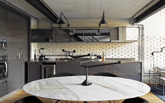 100㎡圣保罗工业风 Loft 住宅 