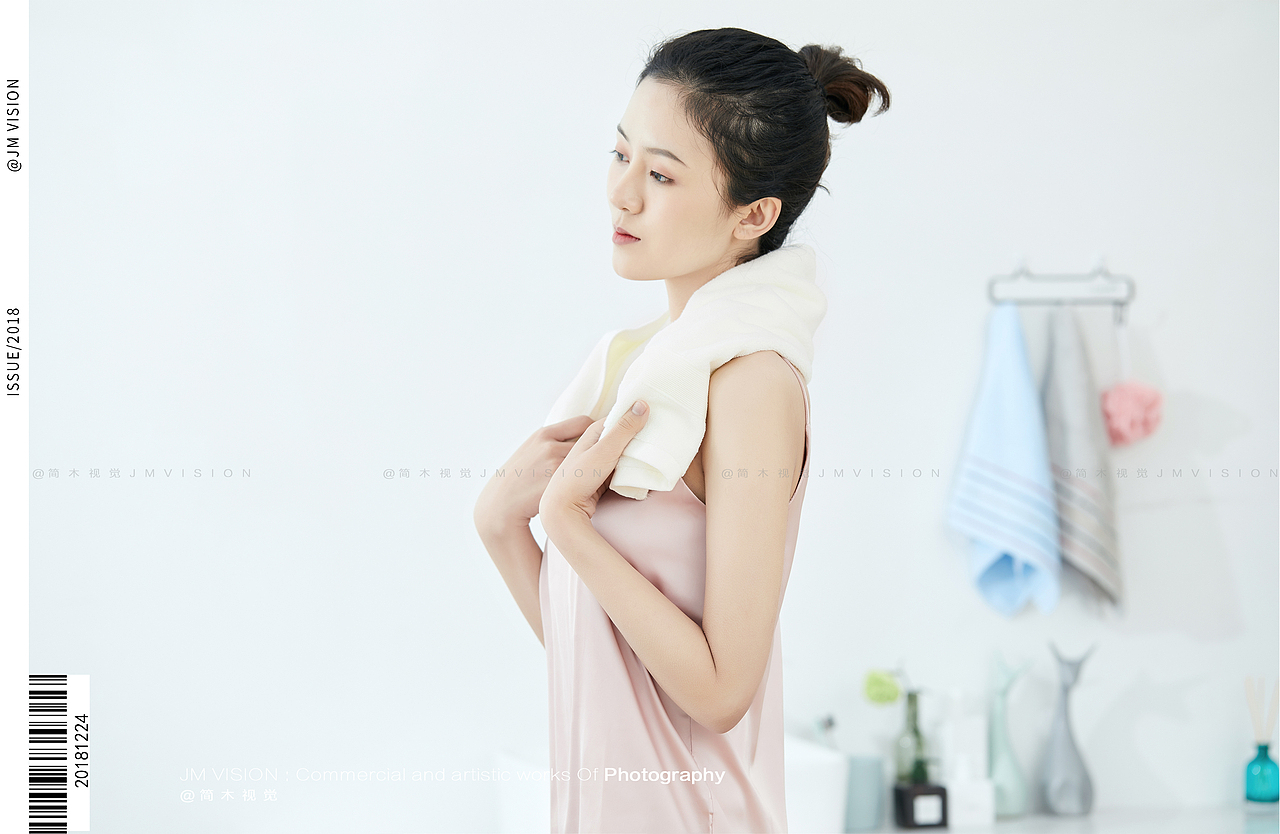 毛巾摄影丨简木视觉 × 家纺类浴巾 人像 产品静物拍摄