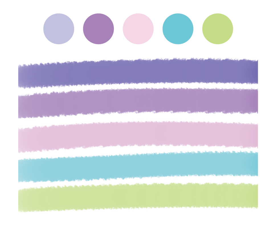 马卡龙色配色方案——(活泼明朗)