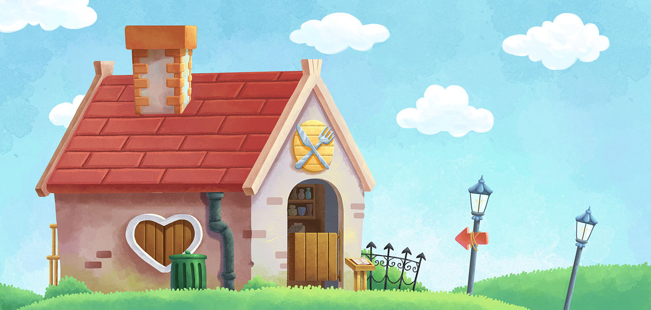 猪猪的小餐厅（图ZMjc2MzQ3OTU2） - 游戏原画 - 站酷设计师四崩五裂原创素材 - 站酷ZCOOL