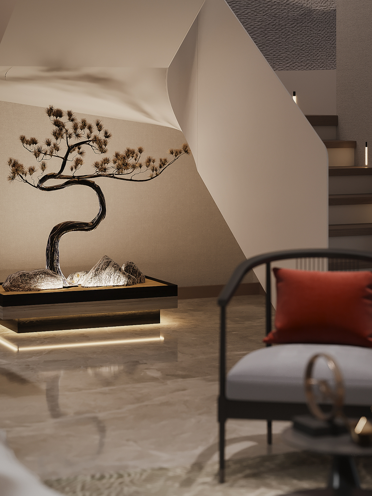 一套新中式风格效果图