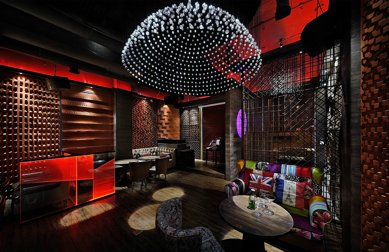 上海艺科设计|复古混搭的酒吧设计，有龙头酒墙更有戏|空间|室内设计|艺科设计 - 原创作品 - 站酷 (ZCOOL)