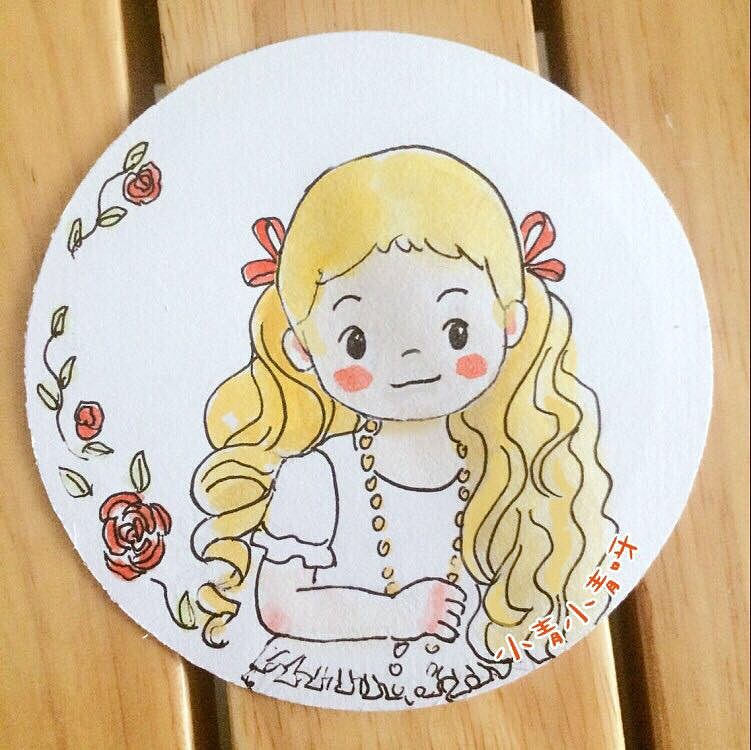 手绘小杯垫（图ZMTI3OTM0NDY0） - 绘画 - 站酷设计师小青小青呀原创素材 - 站酷ZCOOL