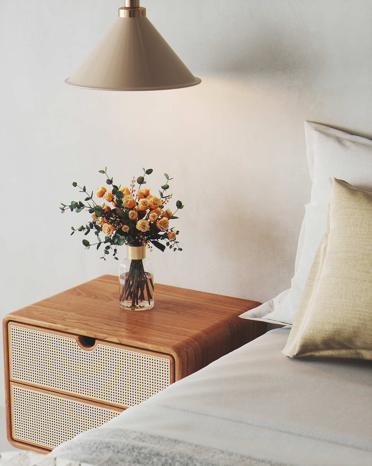 现代民宿卧室创作