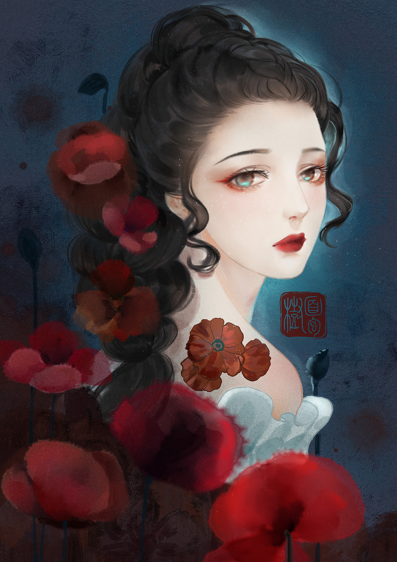 罂粟（图ZMjYzNjYwMDI0） - 创作习作 - 站酷设计师面包树呀原创素材 - 站酷ZCOOL