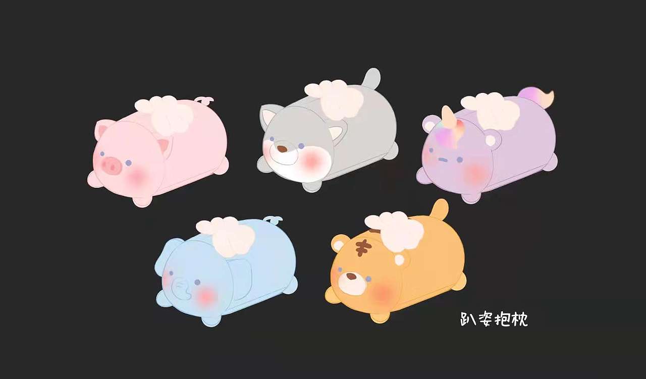 papi天使动物抱枕（图ZMjkxMjM1ODM2） - IP形象 - 站酷设计师艺居工艺品原创素材 - 站酷ZCOOL