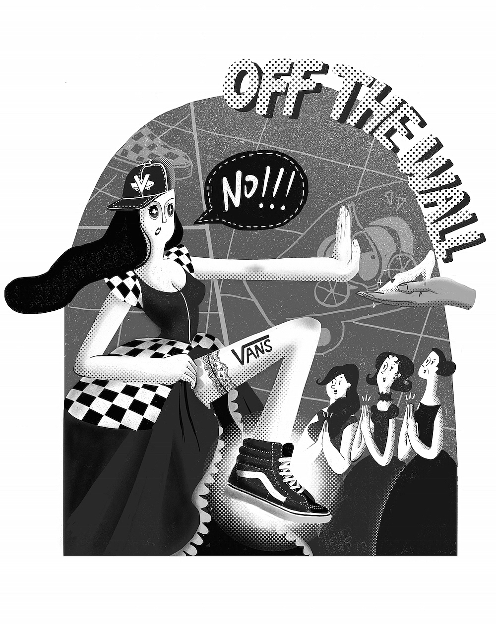 Cinderella meets vans#Vans艺术家# 艺术TEE图案征集活动