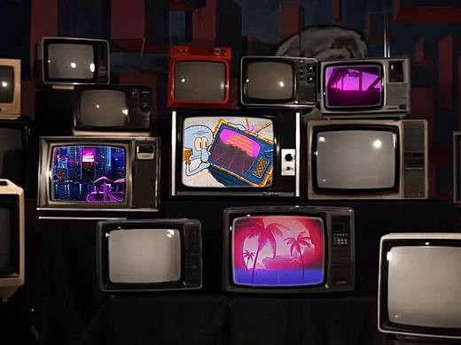 AE丨蒸汽波三维构建