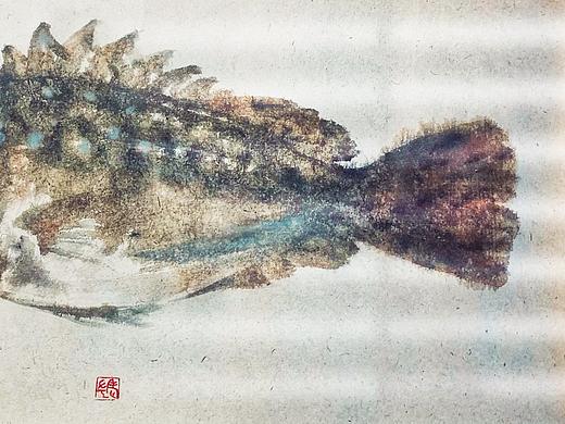 我在